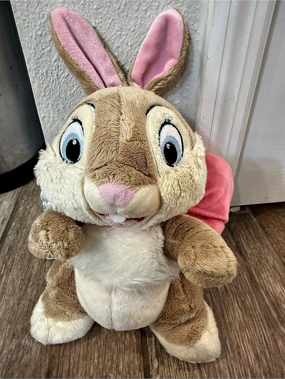 Disney Store Easter Bow Miss Bunny Plush Easter Bunny Pink Bow